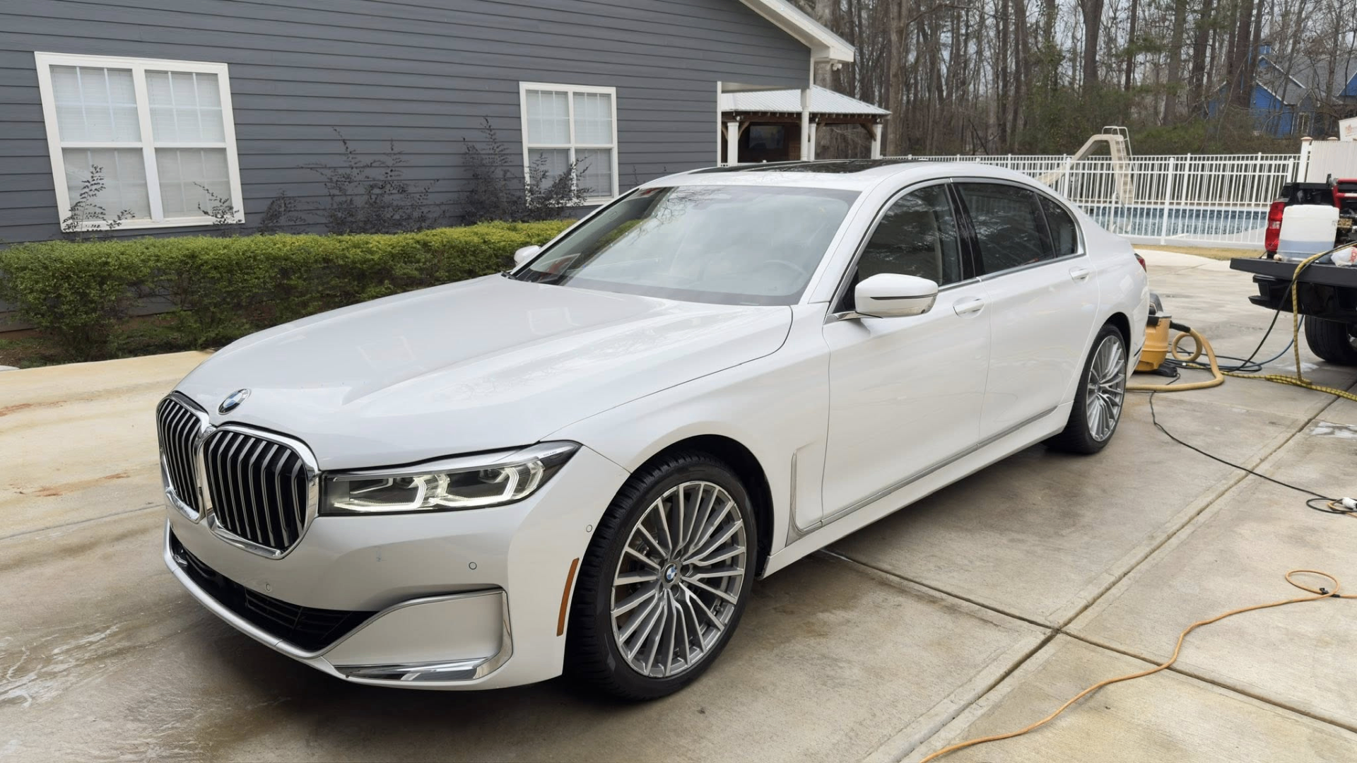 BMW sedan detail