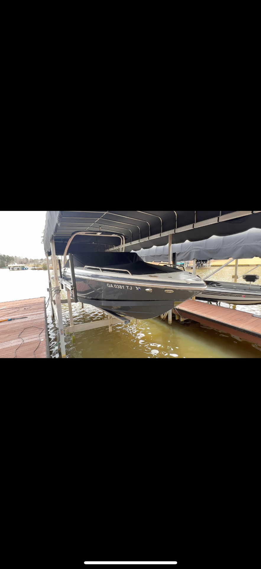 Boat detail at marina